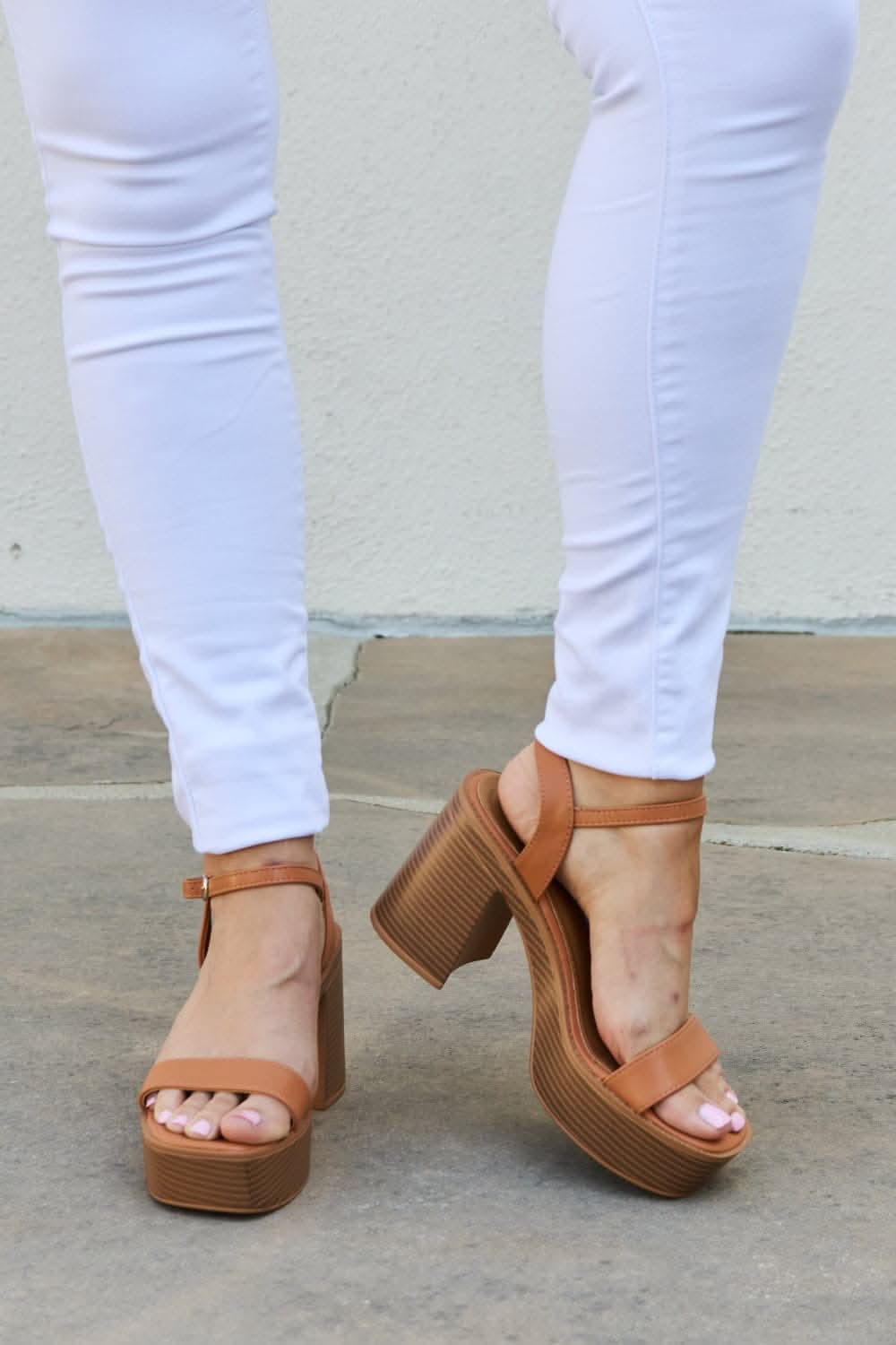 Weeboo Feel It Platform Heel Sandals - Love Salve